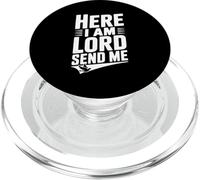 Eccomi, Signore mi manda la fede cristiana PopSockets PopGrip per MagSafe
