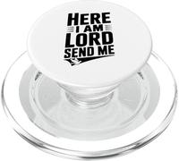 Eccomi, Signore mi manda la fede cristiana PopSockets PopGrip per MagSafe