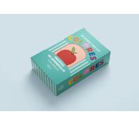 Éccomi Tarjetas de Aprendizaje de Colores para Bebés, 12 Unidades con Anillas, Cartón Grueso, Estimulación Visual y Vocabulario, Juego Educativo para Bebés