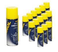 ECD Germany 15x MANNOL 9898 M-40 Olio lubrificante penetrante 200ml, scioglie Rapidamente la ruggine bloccata/componenti Lenti, Olio Multifunzione/Olio antiruggine Olio Universale lubrificante Spray