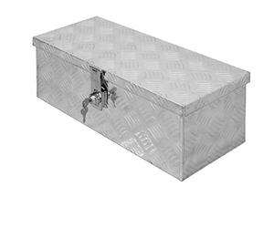 ECD Germany Cassetta degli attrezzi in alluminio, 57 x 22 x 19 cm, chiudibile, cassetta degli attrezzi, cassetta degli attrezzi, cassetta in alluminio, scatola per il trasporto, scatola per il