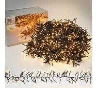 ECD Germany Catena Luminosa Natalizia con 3000 LED Stringa Lunghezza 22 m Luce Bianco Caldo Impermeabile IP44 Ghirlanda per Interni/Esterni Decorazione Illuminazione Albero Luci di Natale Feste