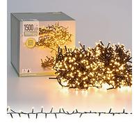 ECD Germany Catena Luminosa Stringa Luci di Natale Ghirlanda Decorativa 1500 LED Lunghezza 30 m con 8 Programmi IP44 Illuminazione Albero di Natale Decorazione da Casa Giardino Feste Interno Esterno