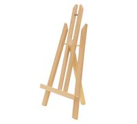 ECD Germany Cavalletto da Tavolo Pieghevole in Legno Regolabile - Mini per Dipingere su Tele e Telai Fino a 40 cm - Porta Quadri Portatile per Pittura e Mostre - Treppiede