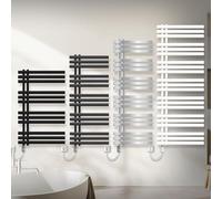 ECD Germany Iron EM Radiatore da Bagno Elettrico 500 x 1000 mm Antracite con Elemento Riscaldante 600W Cromo Calorifero di Design a Pannello Scaldasalviette Termoarredo Termosifone per Soggiorno