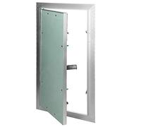 ECD Germany Pannello di Accesso Controllo Ispezione Sportello Manutenzione Pulizia Porta Infisso Inserto in Cartongesso Telaio Alluminio di Costruzione a Secco Adatto ad Ambienti Umidi 30x60 cm Verde