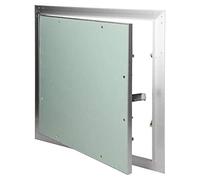 ECD Germany Pannello di Accesso Controllo Ispezione Sportello Manutenzione Pulizia Porta Infisso Inserto in Cartongesso Telaio Alluminio di Costruzione a Secco Adatto ad Ambienti Umidi 60x60 cm Verde