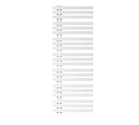 ECD Germany Radiatore da Bagno a Pannello Iron EM Design Scaldasalviette - 600 x 1600 mm - Bianco- Radiatore Scaldasalviette Asciugabiancheria EM Design Bianco Non Elettrico