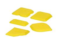 ECD Germany Set 5 Pezzi Silicone Strumento di Raschietto Set Estrattore Fughe per Silicone Spatole per Sigillante Utensile Smontaggio del Silicone Giunti in Silicone e Acrilico Spatola Fughe