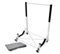 ECD Germany Supporto Hardtop Carrello Porta Hard Top Tettuccio per Auto Convertibile - Acciaio - Bianco - 75 x 52 x 93 cm Supporto Rigido Capote con Telo di Copertura XXL con 4 Ruote di Bloccaggio