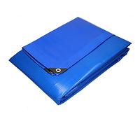 ECD Germany Telone Tessuto con Occhielli 4x6m 24m² 180g/m² Blu Impermeabile per Esterno Antistrappo Telo di Protezione Antipioggia Copertura Giardino Telone Protettivo