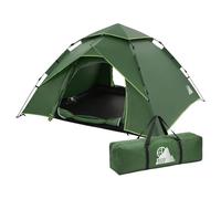 ECD Germany Tenda da Campeggio 4 Posti, Impermeabile, Antivento e Ultraleggera, Tenda Pop Up Automatica da Trekking a Doppio Strato, Facile da Montare con 2 Porte e Borsa, per Spiaggia, Escursionismo