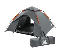 ECD Germany Tenda da Campeggio 4 Posti, Impermeabile, Antivento e Ultraleggera, Tenda Pop Up Automatica da Trekking a Doppio Strato, Facile da Montare con 2 Porte e Borsa, per Escursionismo, Spiaggia