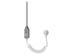 ECD Germany Termostato Regolatore Elettronico di Temperatura per Radiatori da Bagno 1/2" Cromato Acciaio Inox 900W Riscaldatore Elettrico Resistenza Elettrica Scaldasalviette Asta Riscaldante