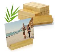 ECENCE 10 Pezzi Segnaposto Legno, Porta Carte Legno, Porta numeri da tavolo per matrimoni, Portacarte die Nome, Porta Foto, Porta menù per ristoranti, Compleanni e feste