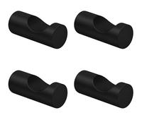 ECENCE 4 pezzi Ganci Appendi Accappatoio Bagno Acciaio Inox 304 Nero