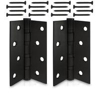 ECENCE Cerniere Porte Acciaio Inox 304 V2A 2 Pezzi - Nero