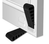 ECENCE Fermaporta set da 2 pezzi - Fermaporta da pavimento premium in TPR con supporto autoadesivo - super antiscivolo - adatto a tutte le porte e superfici