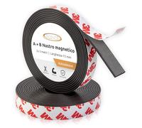 ECENCE Nastro magnetico adesivo A e B per zanzariere (3m + 3m)