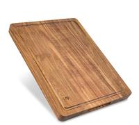 ECENCE Tagliere Cucina in Legno di Acacia con Canalina 40x30x3cm