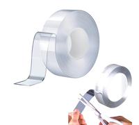 EceoThsy Nastro Premium Estremamente Resistente 3 Meter Nastro Trasparente Riutilizzabile E Lavabile - Soluzione Per Tutte Le Superfici E Applicazioni Multiple，nastro Biadesivo Extra Forte