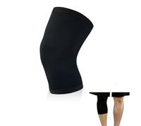 EceoThsy Noir Genouillère De Compression Pour Adultes Et - Support De Genou Pratique Et Léger Pour Le Sport,Pour Le Sport, Le Football, La Gymnastique Et Les Problèmes De Genou (Taille: Taille L)