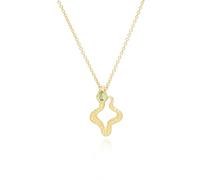 ECFEW Collana con ciondolo a forma di serpente peridoto in argento sterling placcato oro