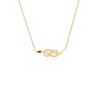 Ecfew ™ Granato a Carica Snake Ciondolo Collana IN Argento Sterling Placcato Oro