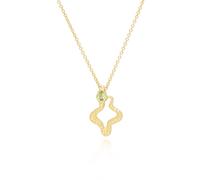 Ecfew ™ Peridoto Serpente Ciondolo Collana IN Argento Sterling Placcato Oro