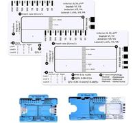 ecg 7 step ruler,ecg portatile,righello ecg,ECG/ECG 7 Step Ruler Card for ECG/ECG Interpretation,ecg ruler,righello ECG 7 step per interpretazione ECG/ECG, segui un piano in 7 step ID Sized