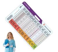 ECG -Ate Tocket Cards - Guida alle carte tascabili Rhythm EKG - Strumento di valutazione ECG portatile | EKG ID Card per personale specializzato in medico, Linee guida per il ritmo | Studenti e Au