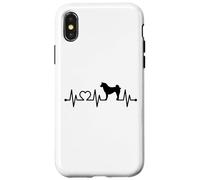 ECG Heartbeat Akita Inu Ken Pulse proprietario giapponese Custodia per iPhone X/XS