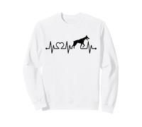 ECG Heartbeat Dobie Doberman Pinscher Pulse Felpa