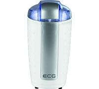 ECG KM 110 Macinacaffè Elettrico, Acciaio Inox, Bianco-Argento