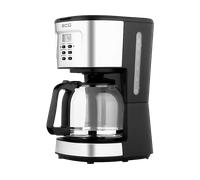 ECG KP 2125 1.5 l macchina caffè americano, Nero, Acciaio inox