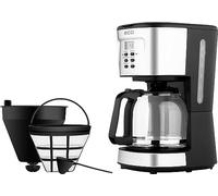ECG KP 2125 - Macchina per caffè Supreme,Drip-brew, display LCD, elegante vetro carafe con 1,5 l, nero/acciaio inox