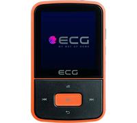 ECG PMP 30 8GB Black & Orange MP3/MP4 Player Memoria 8 GB; 30 preselezioni dalla scheda Micro SD; dittafetto; Sportclip; blocco tasti; USB 2.0; auricolariin-ear della serie premium.
