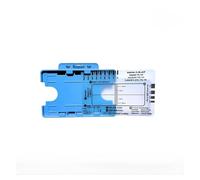 ECG - Righello a 7 fasi per interpretazione ECG, strumento di misurazione in plastica trasparente con frequenza cardiaca, intervallo PR e guide segmento ST (confezione da 2) (1 set)
