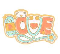 ECG Spilla medica battito cardiaco stetoscopio spilla medici sorelle gioielli, Klein, Metallo non prezioso