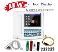 ECG1200G Touch Electrocardiograph Digital 12 Channel 12 Lead EKG USB PC Software