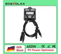 ECGSOLAX Ottimizzatore di potenza fotovoltaica da 650 W per il monitoraggio del sistema di pannelli solari Ingresso 12 V-75 V IP68 Anti-hotspot limitatore di tensione