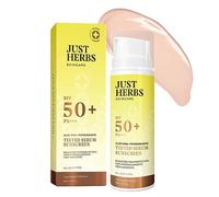 ECH Green Velly Herbs Tinted Sunscreen SPF 50+ PA++++ UVA/UVB Protection for Oily, Dry Skin, No White Cast for Men and Women - 30 ml