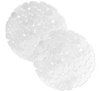 Echehi 2 Confezioni di Tappetino Lavello Cucina, 29 x 29cm, Fai da Te per Tappetini Lavello Cucina, Tappetino Cucina a Drenaggio Rapido per Piatti, Bicchieri, Verdure. Trasparente