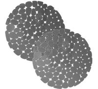 Echehi 2 Confezioni di Tappetino Lavello Cucina, 29 x 29cm, Fai da Te per Tappetini Lavello Cucina, Tappetino Cucina a Drenaggio Rapido per Piatti, Bicchieri, Verdure. Grigio