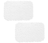 Echehi 2 Confezioni di Tappetino Lavello Cucina, 40 x 30 cm, Fai Da Te per Tappetini Lavello Cucina, Tappetino Cucina a Drenaggio Rapido per Piatti, Bicchieri, Verdure. Trasparente