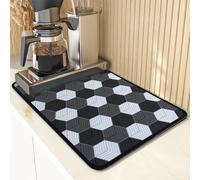 Echehi 2 pezzi Tappetino Assorbente Cucina, 50 x 30cm Tappetino Scolapiatti Assorbente per il Bancone Della Cucina, Macchina per il Caffè. Diamante