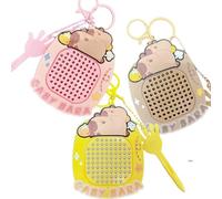 Echehi 3 Portachiavi Fidget Toys, Giochi Sensoriali con Lavagnetta Magnetica e Mappa del Labirinto, Giochi Antistress per Adulti e Bambini. katifidget3