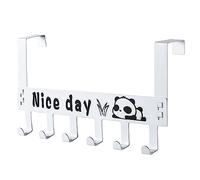 Echehi Appendiabiti da Porta per Carichi Pesanti Con Lettera Nice day, Ganci Attaccapanni da Porta Bianco, Appendiabiti da Porta per Cappotto, Asciugamano,Borsa, Ombrello, Chiavi