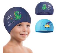 Echehi Cuffia Piscina Bambino Dinosauri 2 pezzi, Cuffia Piscina Uomo in Poliestere