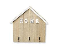 Echehi Decorativo Portachiavi da Parete, Installazione Autoadesiva o con Trapano in 3 Modi Portachiavi Parete, Appendichiavi da Muro Ingresso, Portachiavi da Muro per la casa.Legno